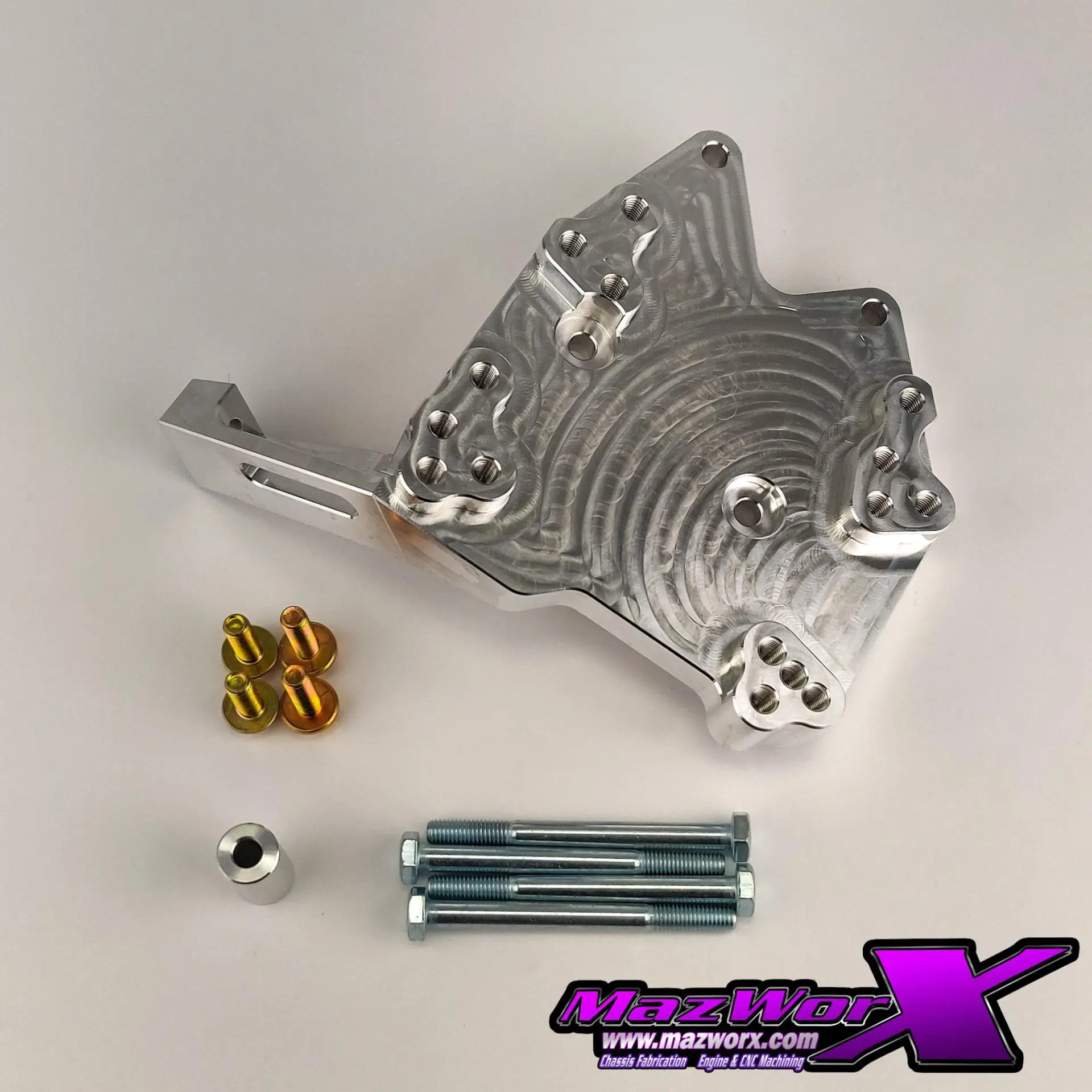 Mazworx SR20 RWD Billet AC Compressor Bracket Kit Mazworx SR20 RWD Billet AC Compressor Bracket Kit