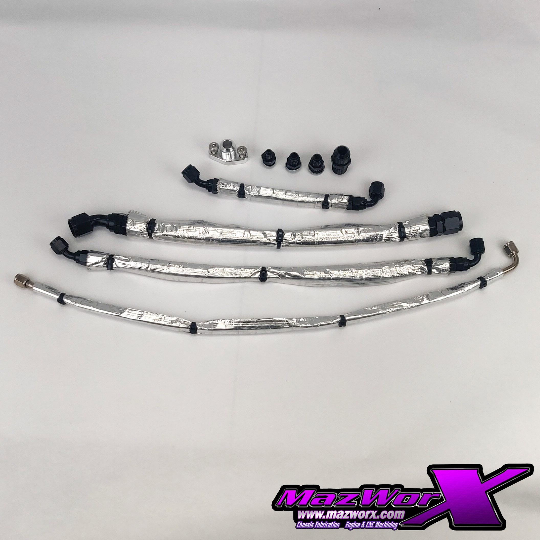 Mazworx SRDET/VE RWD Top Mount Turbo Lines Mazworx SRDET/VE RWD Top Mount Turbo Lines
