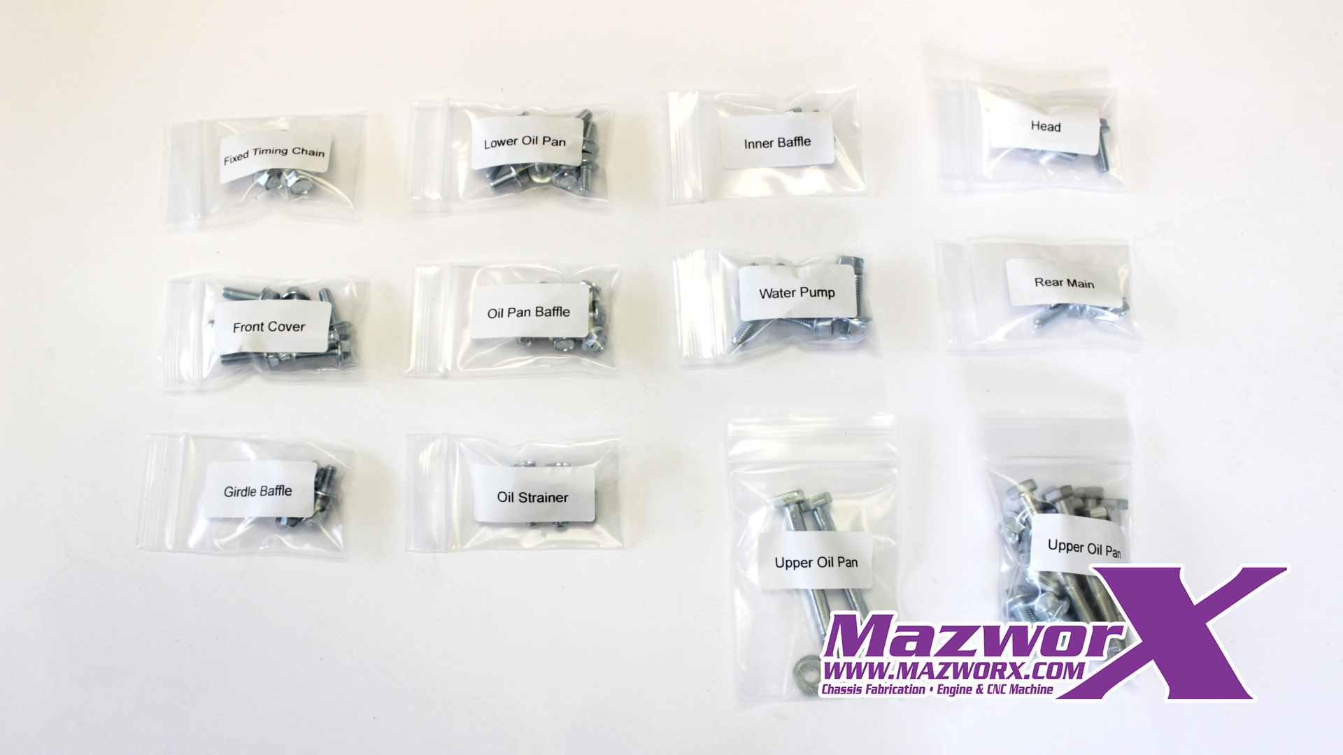 Mazworx SR20 Engine Bolt Kit Mazworx SR20 Engine Bolt Kit