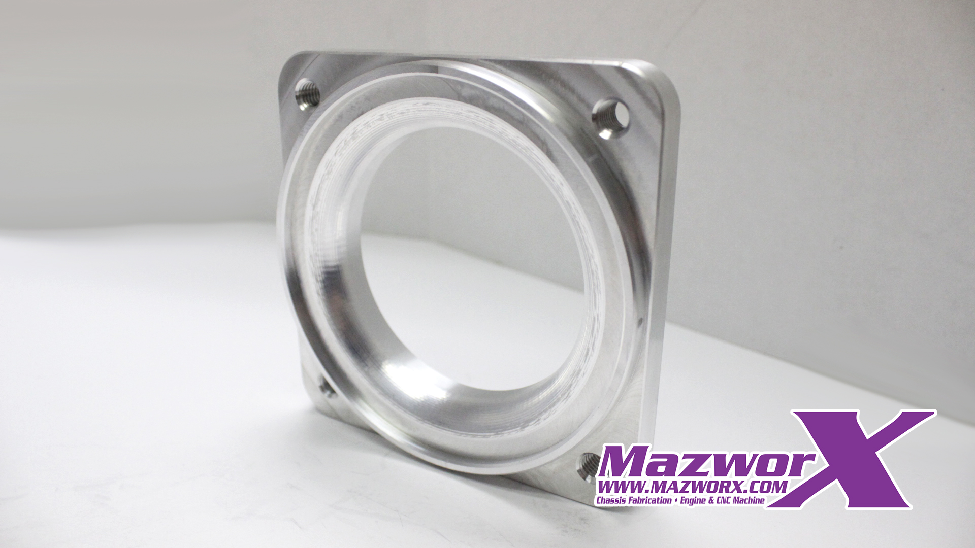 Mazworx Throttle Body Flange, Mustang 75mm Mazworx Throttle Body Flange, Mustang 75mm