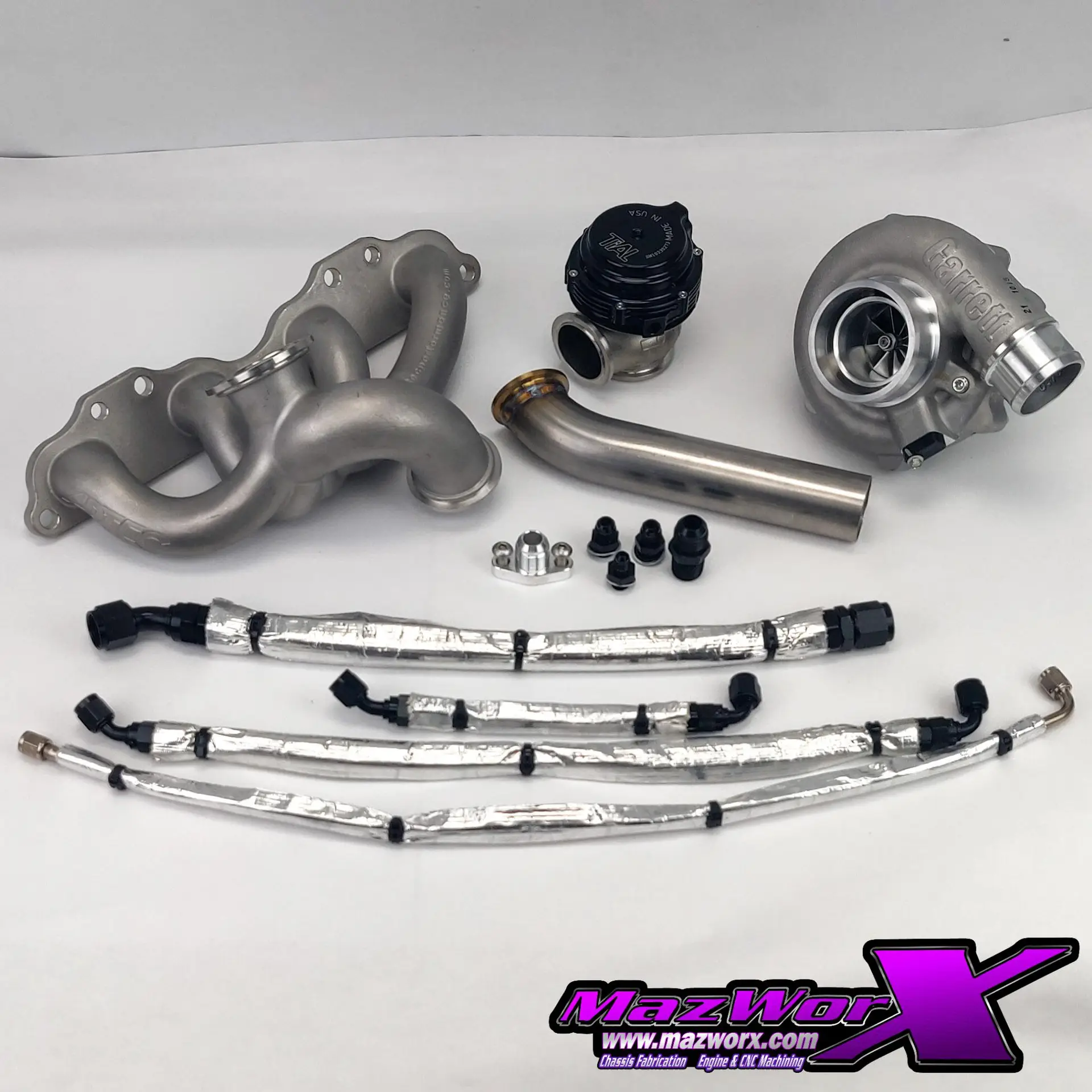 Mazworx/Artech SR20DET RWD Top Mount Turbo Kit, G25-550/660 Mazworx/Artech SR20DET RWD Top Mount Turbo Kit, G25-550/660