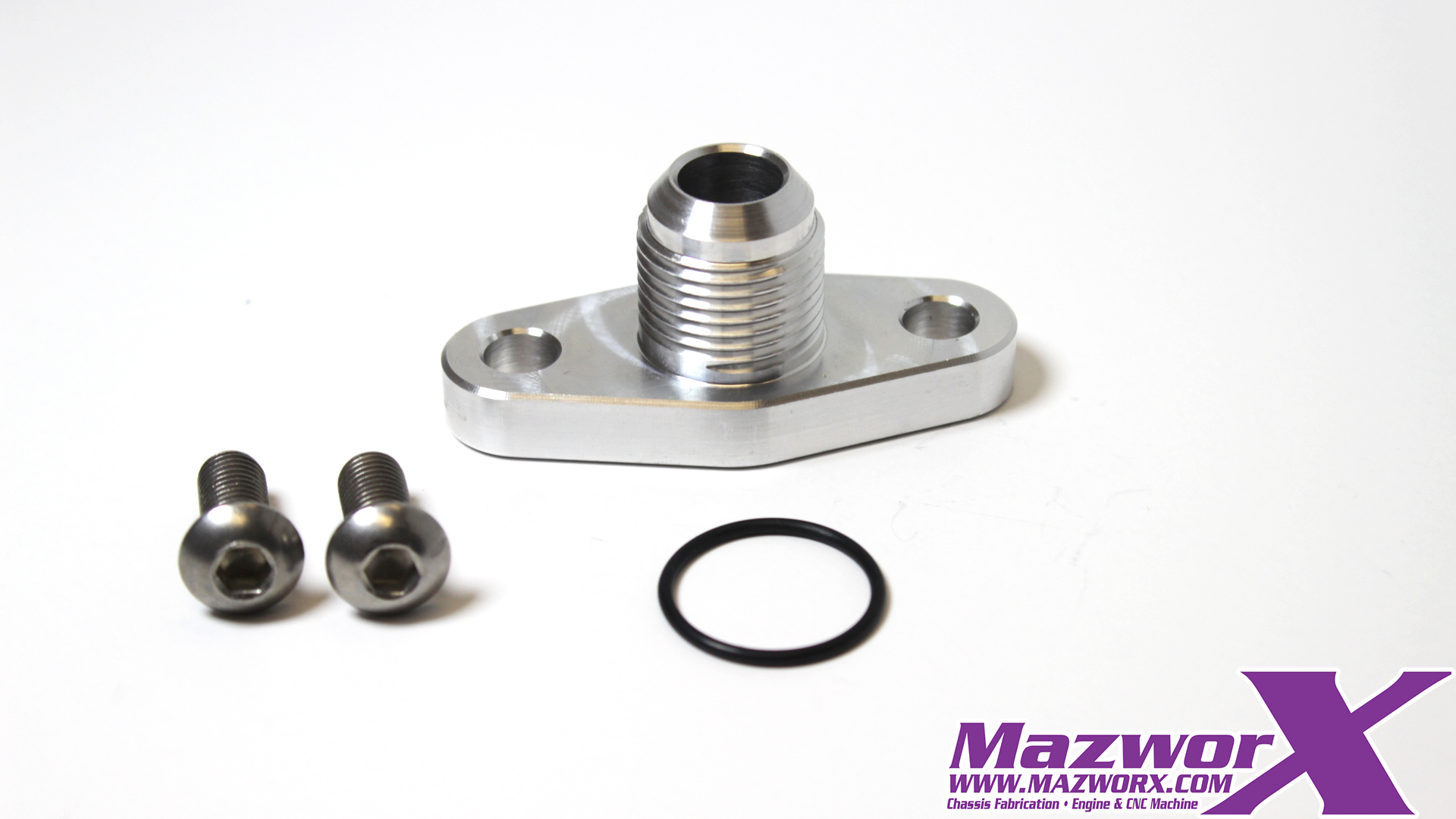 Mazworx T3/T4/T6 Oil Drain Flange Mazworx T3/T4/T6 Oil Drain Flange